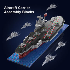 Jouets pour garçons, kits de blocs de construction pour enfants, porte-avions, porte-hélicoptères, navire d'assaut <span class=keywords><strong>amphibie</strong></span>, ensembles de blocs de construction pour enfants - Product Image 3