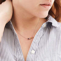 Gioielli personalizzati custom di alta qualità 925 in argento Sterling pietra incastone portafortuna collana in oro