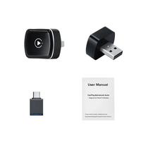 2025 Mini adaptateur Carplay sans fil Auto AI Box avec dongle filaire pratique compatible Android et Carplay