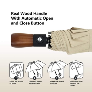 Wholesale Custom Mini Fully-<b>Automatic</b> 8 Ribs Three-Folding Capsule <b>Umbrella</b> Modern Design UV Protection Strong Sunny Kinte - Product Image 5