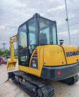 Excavator Crawler Komatsu PC56-7 Bekas 5600kg Mini Digger Asli Jepang untuk Konstruksi dan Lanskap