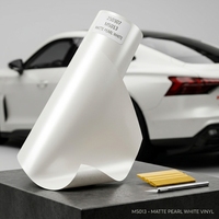 Film de protection de carrosserie automobile en vinyle PET blanc craie céramique premium 1,52*16M, sans bulles d'air