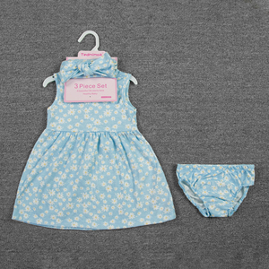 Vestiti su misura del bambino vestito <span class=keywords><strong>per</strong></span> le bambine del neonato carino stampa floreale <span class=keywords><strong>per</strong></span> i compleanni di estate <span class=keywords><strong>per</strong></span> 6-12 neonati - Product Image 1