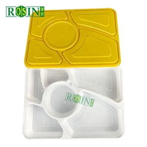 6 Ngăn Lò Vi Sóng Dùng Một Lần Tái Sử Dụng Hộp Ăn Trưa Nhựa Thực Phẩm Bữa Ăn Prep Container Với Nắp Cho Bao Bì Thực Phẩm - Product Image 6