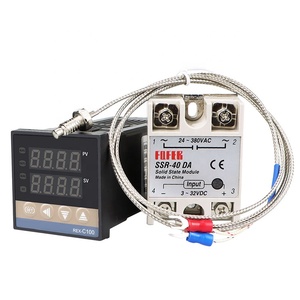 <span class=keywords><strong>REX</strong></span> <span class=keywords><strong>REX</strong></span>-C100 48mm relais STATIQUE SSR Thermocouple <span class=keywords><strong>R</strong></span>égulateur De Température - Product Image 1
