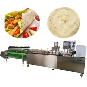 Germany fully automatic roti chapati dough press making cooking fry machine