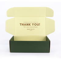 Boîte d'expédition pliable en carton ondulé personnalisée, réutilisable, pour l'emballage de vêtements, boîte postale express avec logo