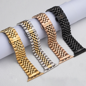 Lionorm <span class=keywords><strong>Bracelet</strong></span> de montre intelligente en acier inoxydable de luxe pour <span class=keywords><strong>Apple</strong></span> <span class=keywords><strong>Watch</strong></span> Series 10 <span class=keywords><strong>Bracelet</strong></span> de montre bicolore 22mm pour Samsung - Product Image 1