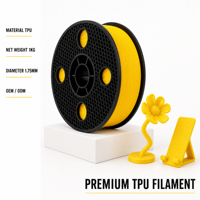 Filament TPU pour imprimante 3D, 1,75 mm, bobine de 1 kg, filament TPU 95A, souple et flexible, matériau d'impression 3D, prix d'usine OEM
