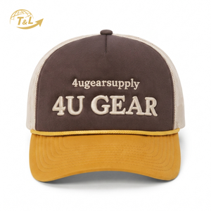 หมวกแก๊ป 4ugearsupply แบบ 5 ชิ้น ตาข่ายปรับได้ ปักโลโก้ ยูนิเซ็กส์ สวมใส่สบายๆ สำหรับฤดูใบไม้ผลิและฤดูร้อน - Product Image 2