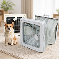 Cage de voyage pliable pour chien et chat, portable, respirante, imperméable, pour utilisation en voiture, en tissu Oxford résistant à l'usure
