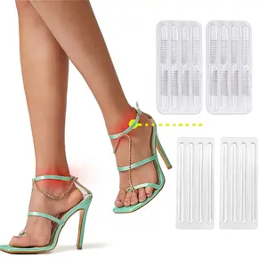 Empuñaduras de tacón de Gel transparente para mujer, almohadillas adhesivas de tacón alto, pegatinas para zapatos, sandalias, tiras de correa de Gel