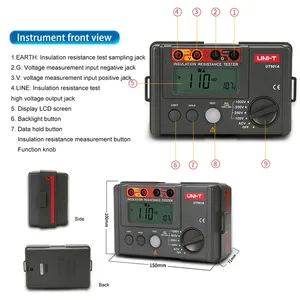 เครื่องทดสอบความต้านทานฉนวนความแม่นยำสูง 1000V 5G เมกะโอห์มมิเตอร์ดิจิตอลระดับมืออาชีพ - Product Image 1