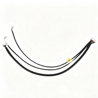 Kabel Harness Multi-branch Kustom dengan Beberapa Konektor Plastik Putih, Rakitan Kabel Berlapis Hitam untuk Peralatan Otomasi