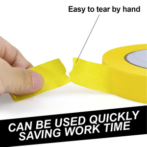 Nastro Adesivo in <span class=keywords><strong>Carta</strong></span> Crespa di Alta Qualità per Carrozzeria, Temperatura Automobilistica, per Verniciatura e Mascheratura - Product Image 4