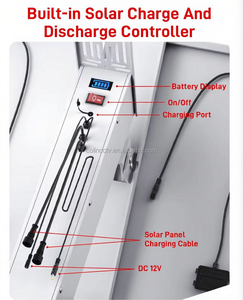 Hiệu suất cao ngoài trời an ninh CCTV Camera năng lượng mặt trời giám sát Kit thông minh năng lượng mặt trời giải pháp năng lượng pin Lithium Ion PWM điều khiển - Product Image 4