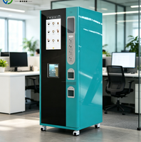 Distributeur automatique de café sur pied à grand écran, distributeur automatique de café en libre-service