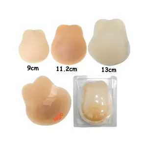 Nude Waterproof Self Adhesive Lifting Reusable Silicone Gel Rabbit Ear Stick On Bra