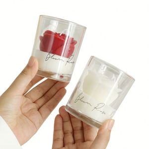 Vela Aromática en Vaso de Vidrio con Forma de Rosa para Regalo de Cumpleaños, Regalo Navideño, Recuerdo de Boda, Decoración de Ambiente para Dormitorio - Product Image 5