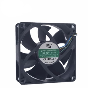 Quạt 80mm 8025 24V <span class=keywords><strong>DC</strong></span>, quạt thổi không chổi than 5V 12V, quạt làm mát máy chiếu trục hướng tâm 24V 12V 8025 DA08025B12UH DC12V, quạt trục hướng tâm tủ lạnh - Product Image 1