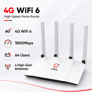 เราเตอร์ OLAX AX1800 4G WiFi 6 ความเร็ว 1800Mbps แบบดูอัลแบนด์ ไร้สาย CPE พร้อมช่องใส่ซิมการ์ด ปลดล็อคแล้ว รองรับผู้ใช้ 64 คน เสาอากาศ 4 ต้น รองรับ OEM โลโก้สั่งทำได้ - Product Image 5