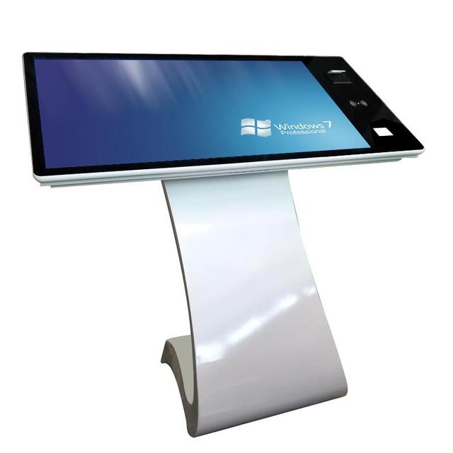 Floor Standing 21.5 43 55 Inch Wifi Printer Scanner HD Camera Interactive Capacitive Inquiry Touch Screen Kiosk