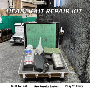 Kit de restauration de phares en acier inoxydable 12V professionnel avec gobelet atomiseur <span class=keywords><strong>pour</strong></span> la réparation et le système de <span class=keywords><strong>vernis</strong></span> des phares de voiture - Product Image 2