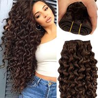 Extensions de cheveux humains à coudre, ondulées et bouclées, en gros, tissages de cheveux humains Remy fabriqués à la machine, mèches de cheveux humains bruts non traités