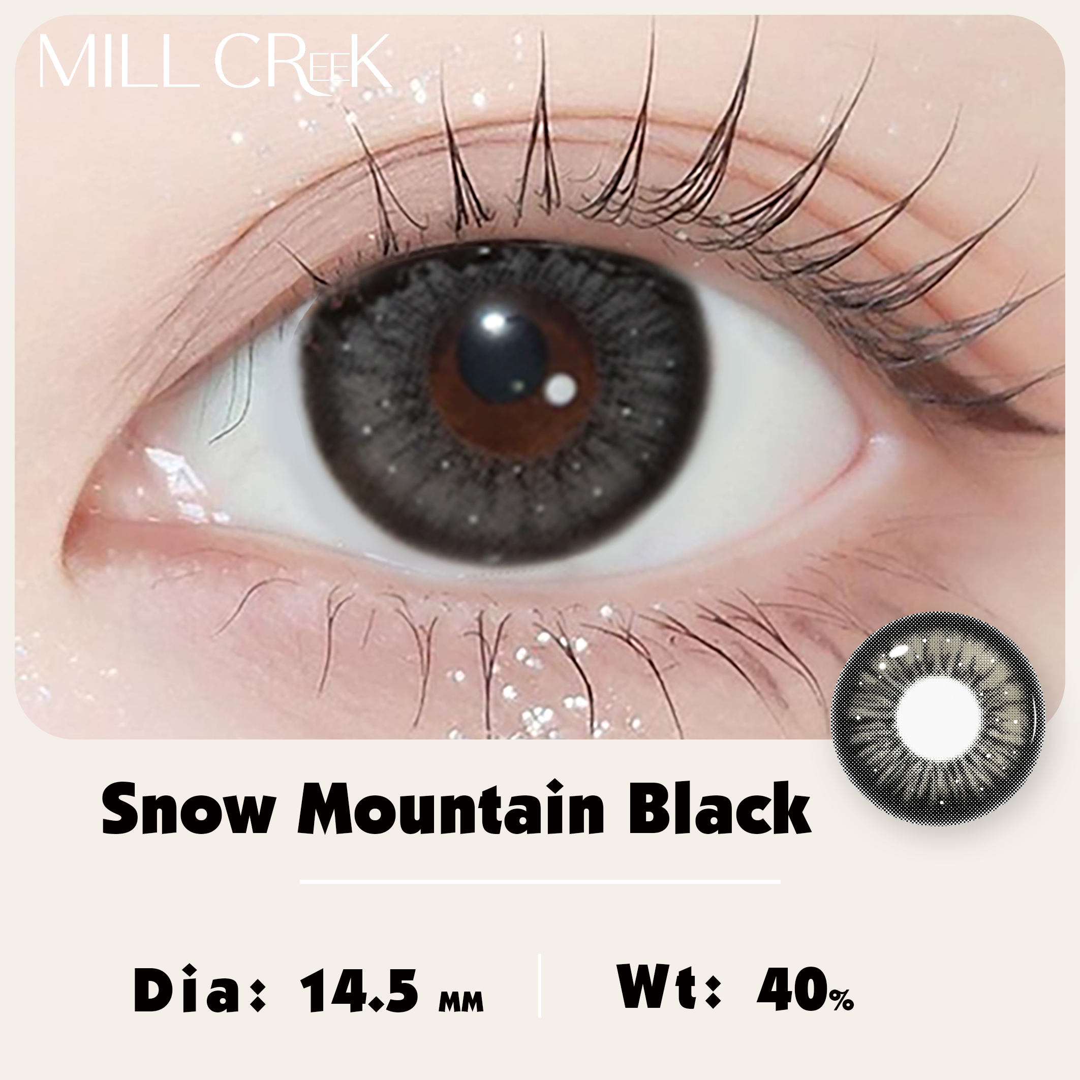 Montagne de neige noire
