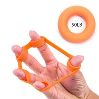 Gripper de Silicona para Ejercicios de Dedos, Entrenador de Fuerza de Agarre, Bandas de Resistencia en Bucle, Color Personalizado, Fitness