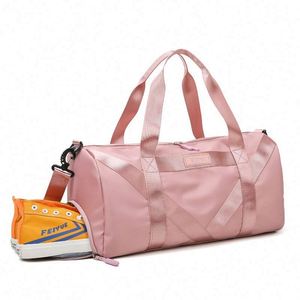 Sac de voyage gratuit, sac de sport portable pour femme, séparation sec/humide, grande capacité, pour courts séjours - Product Image 5