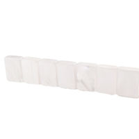 Jeu de Mahjong américain en acrylique blanc nacré pour 4 joueurs, avec design monocouche et emballage en boîte cartonnée