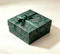 Boîte cadeau rigide magnétique personnalisée de luxe, écologique, faite à la main, avec ruban et estampage à chaud pour emballage cosmétique et de mariage