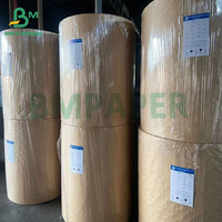 Papier kraft imperméable recyclable 70 g/m² 80 g/m² en pâte vierge, haute flexibilité, surface lisse, blanc et brun, résistant à la traction