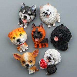 Modèle de bouledogue mignon de renommée mondiale fait à la main aimants pour réfrigérateur autocollants pour réfrigérateur autocollants magnétiques de poupée - Product Image 4