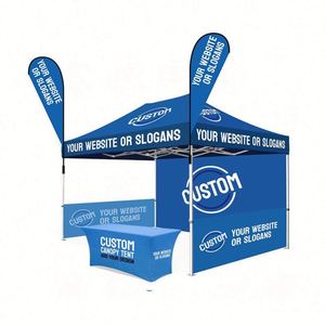 Custom 10x10 <b>Canopy</b> <b>Tent</b> Any Message Print Tradeshow Business Advertising Indoor/Outdoor Events Parties Weddings Featuring - Product Image 1
