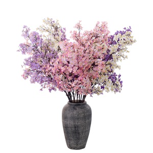 Lanterne de neige artificielle, fleur de pêcher japonaise, blanche, jaune, violette, pour décoration de mariage, artisanat, utilisation comme vase à large ouverture - Product Image 5