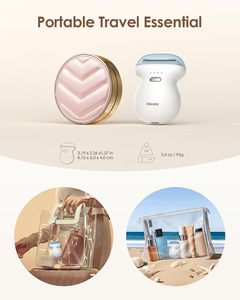 Mini <strong>Womens</strong> Electric <strong>Shaver</strong> Travel-Sized Body Hair Trimmer - White - Product Image 2