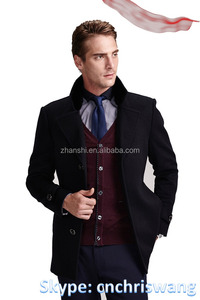 Veste noire en <span class=keywords><strong>laine</strong></span> mélangée <span class=keywords><strong>bouillie</strong></span> - Product Image 1