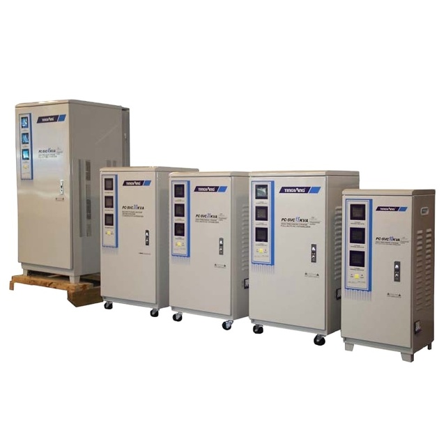Three Phase AC Servo Motor Control Voltage Stabilizer 380V 20kVA 50Hz LED Display Automatic Voltage Regulator