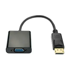 HDTV görüntüler için Dp Vga adaptörü orijinal adaptör kablosu projektör veya PC bilgisayar USB yakalama kartı ses kabloları