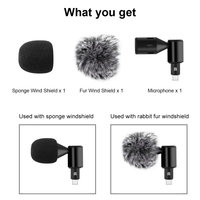 PULUZ Prise USB-C / Type-C Microphone réglable à condensateur omnidirectionnel pour téléphone portable