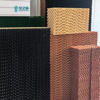 Panneau de refroidissement par évaporation en cellulose, mur de ventilation en nid d'abeille pour l'élevage de volailles, poulets de chair et poules pondeuses en élevage au sol