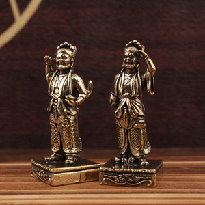 Brass Figurine Thousand Mile Eyes And Keen Ears Tabletop <b>Decor</b> General Use Sculpture - Product Image 1