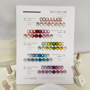 AILANUO 40 Colors HEMA FREE Cateye UV <b>Nails</b> Gel Collection 15 ML OEM Custom Bottle Private Label Cat Eye Gel Polish <b>Set</b> - Product Image 4