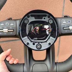 พวงมาลัยหนังแท้สำหรับรถยนต์เมอร์เซเดส-เบนซ์ รุ่น W204 W205 W213 W219 W222 A45 E63 Gle Gls Amg Gt <span class=keywords><strong>C63</strong></span> E63 S63 G63 - Product Image 6