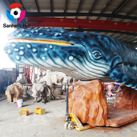 Modèle d'animal marin grandeur nature Animatronique Requin grandeur nature Robot réaliste Modèles animatroniques Parc à thème