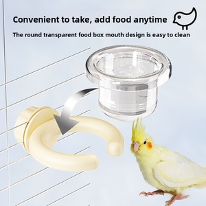 <span class=keywords><strong>Bebedero</strong></span> Automático Transparente para Pájaros, Loros y <span class=keywords><strong>Canarios</strong></span>, Comedero para Mascotas Pequeñas - Product Image 4