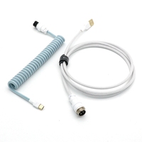 Approvisionnement d'usine personnalisé OEM Type C USB clavier mécanique couleur aviateur USB C câble de données Paracord enroulé