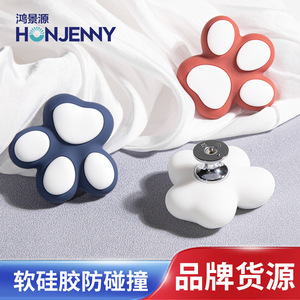 Cat Paw Drawer Handle Silicone Zinc Alloy Modern Design For Wardrobe Cabinet Children Room Safe Eco Friendly - Product Image 4
